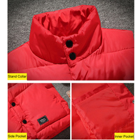 DIMUSI męska kamizelka bez rękawów jesienno-zimowa moda męska ocieplana kamizelka z bawełny płaszcze mężczyźni stoją kołnierz zagęścić kamizelki odzież 5